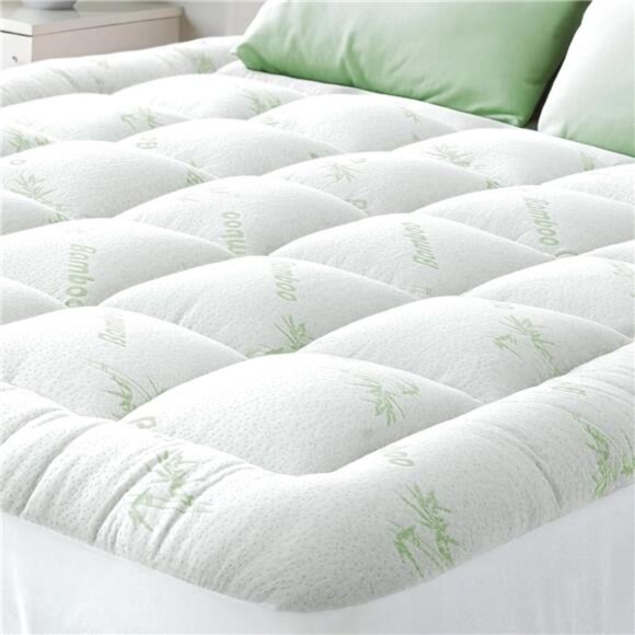 Ultra Soft Twin XL Size Mattress Topper - Viscose Made from Bamboo Pillow Topper - Picture 1 of 8